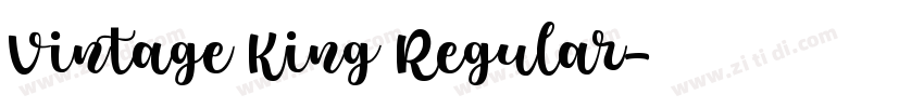 Vintage King Regular字体转换